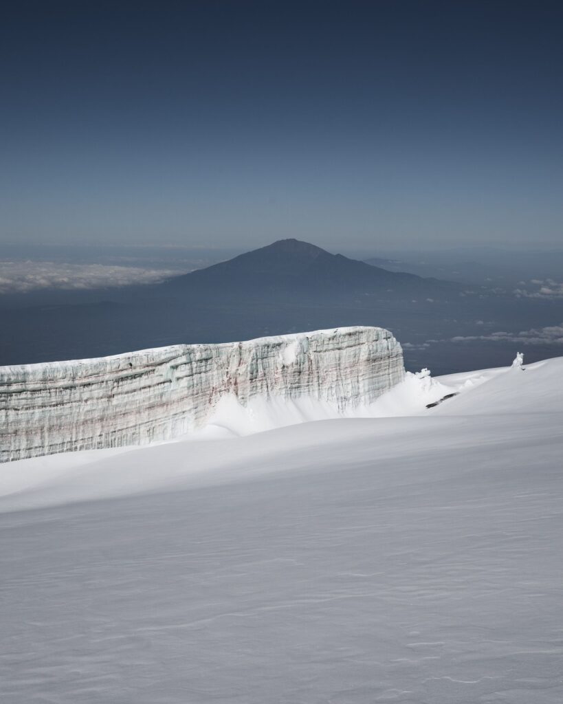 Glacial peak on Mount Kilimanjaro, Tanzania