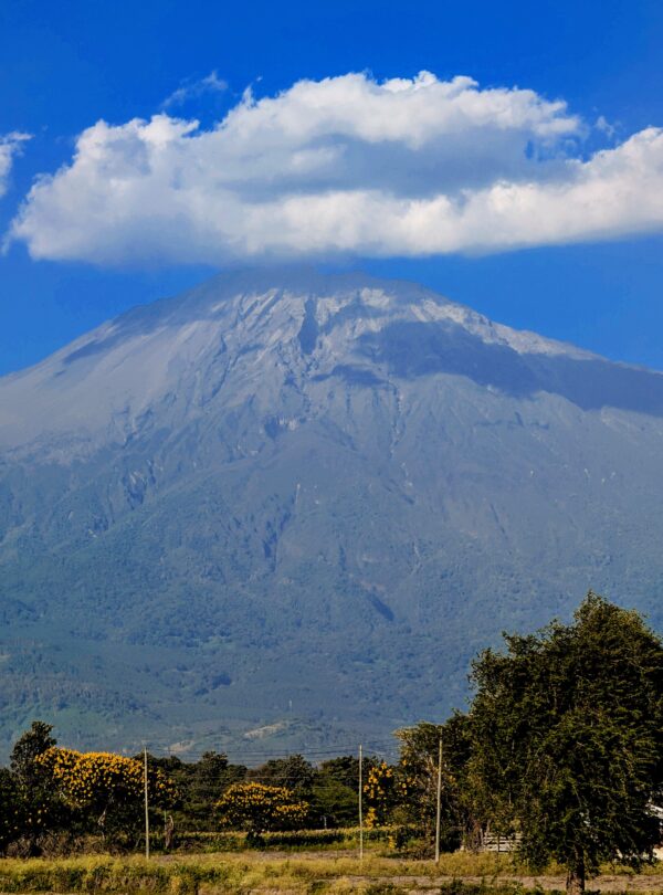 Mount Meru landscape near Arusha Tanzania