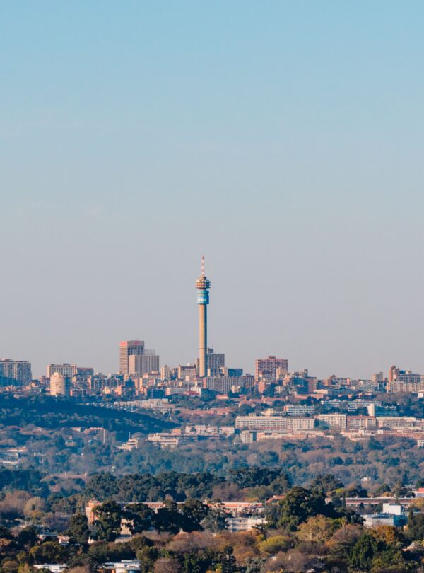 Johannesburg skyline with Hillbrow Tower