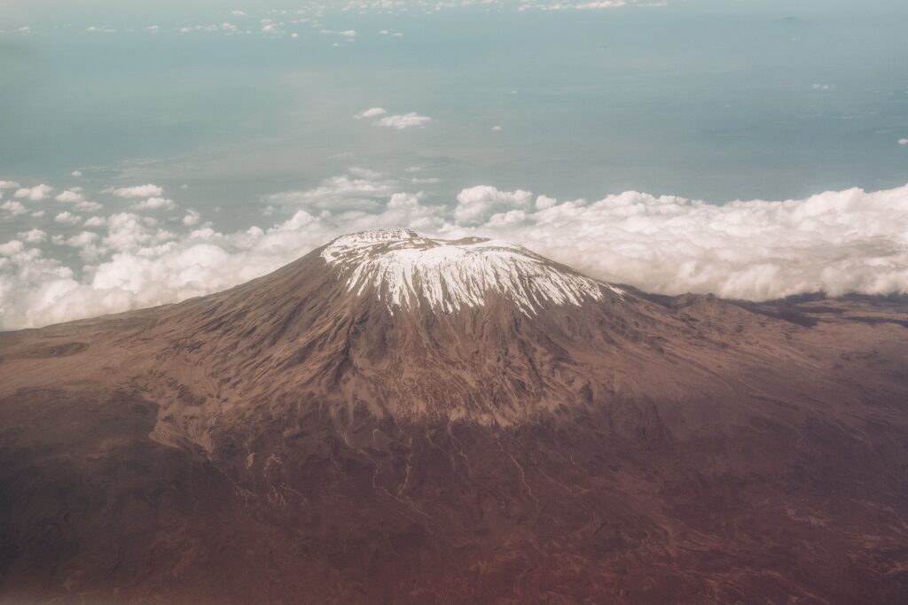 Mount Kilimanjaro snow-capped peak, Tanzania