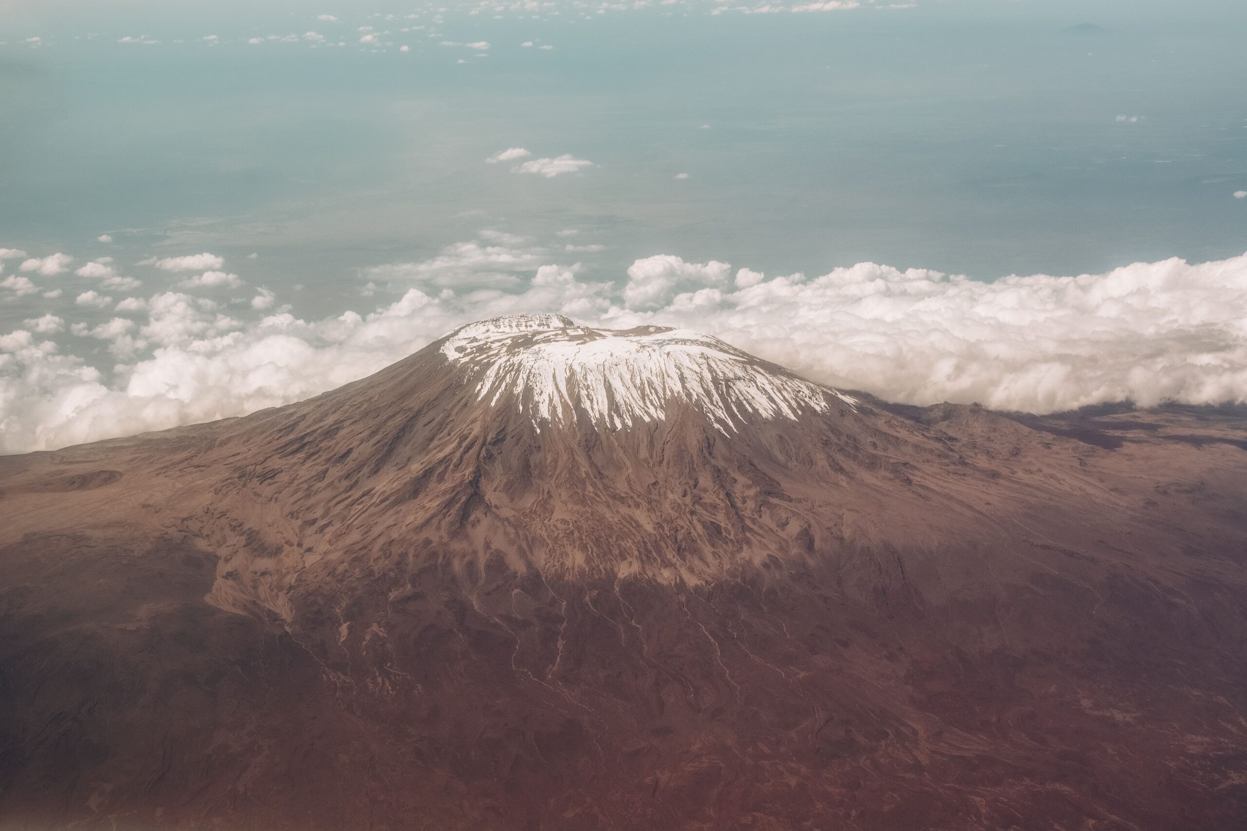 Mount Kilimanjaro snow-capped peak, Tanzania