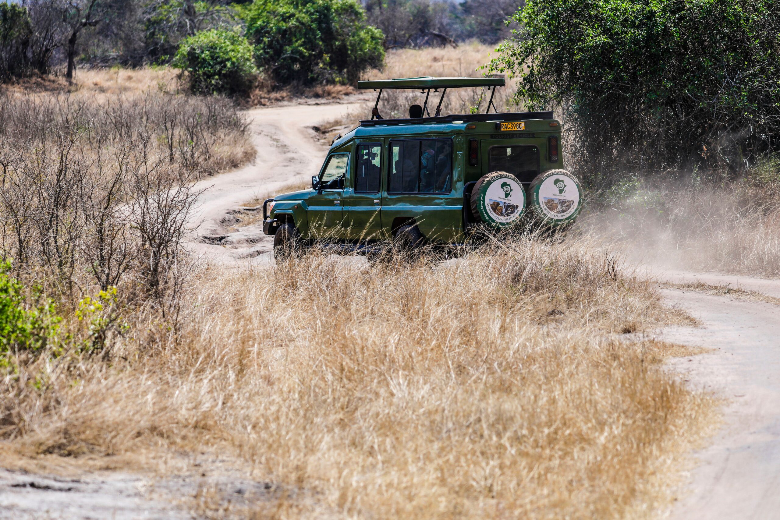 Kenya Safari 4x4 Hire 4 Safari 4x4 driving a dusty savanna trail